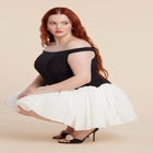 Contrast Tutu Mini Dress image number null