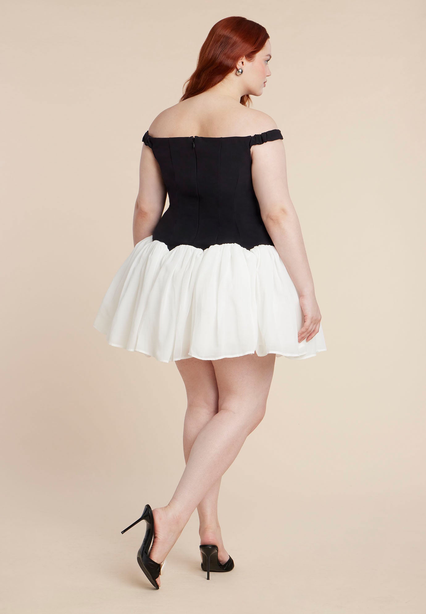 Contrast Tutu Mini Dress image number 6