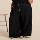 Wide Leg Trouser With Zipper Detail image number null