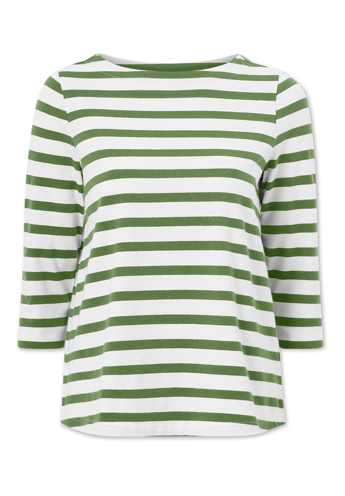 Stretch Knit Scoop Neck 3/4 Sleeve Top image number 2