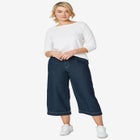 Stretch Knit Scoop Neck 3/4 Sleeve Top image number null