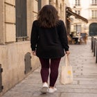 French Terry Sweatshirt Tunic with Shirttail Hem image number 1