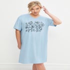 Cotton Spanex Jersey V-Neck Short Sleeve Sleepshirt image number 0