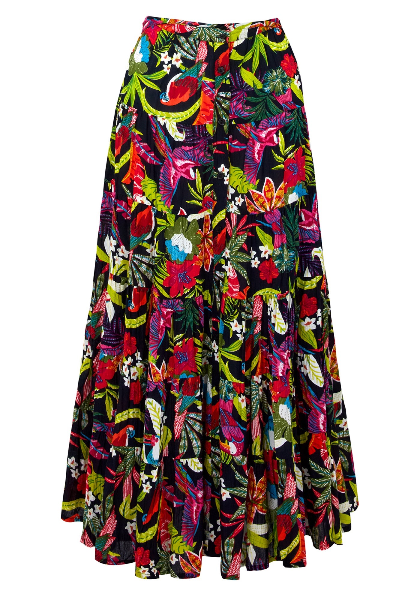 Tiered Maxi Skirt image number 1