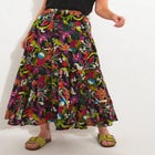 Tiered Maxi Skirt image number null