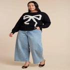 Lace Bow Sweater image number null