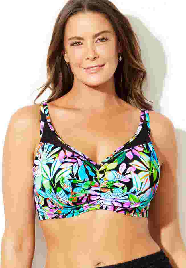 Crochet Bra Sized Underwire Bikini Top image number 2
