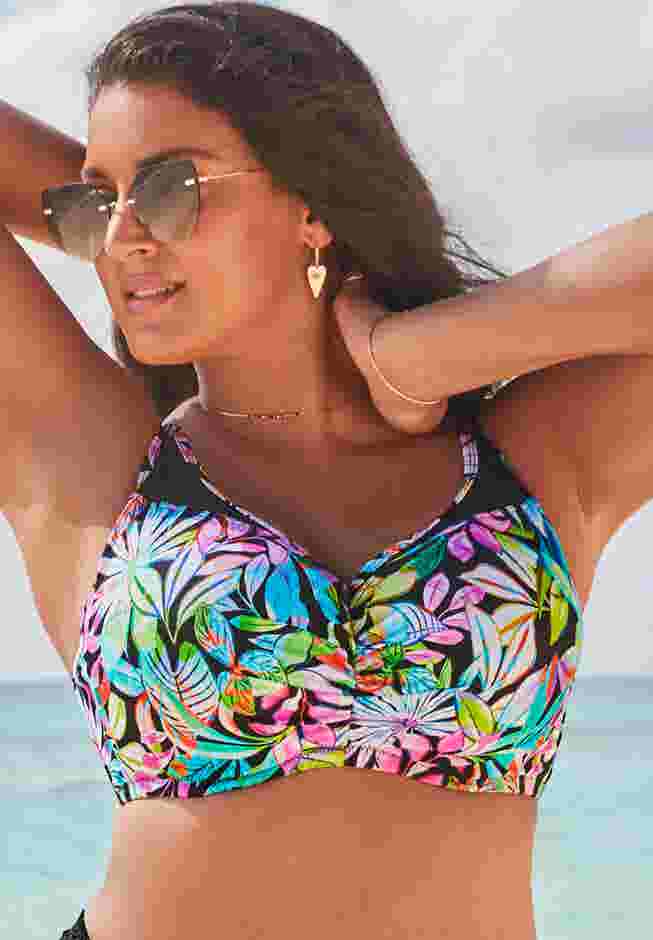 Crochet Bra Sized Underwire Bikini Top image number 0