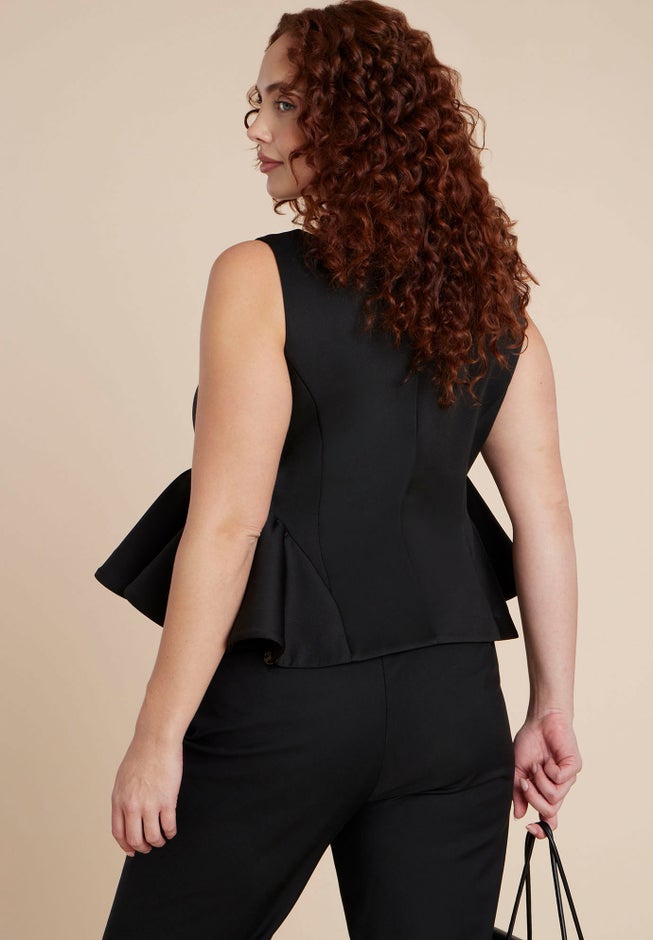  Flared Peplum Top image number 1