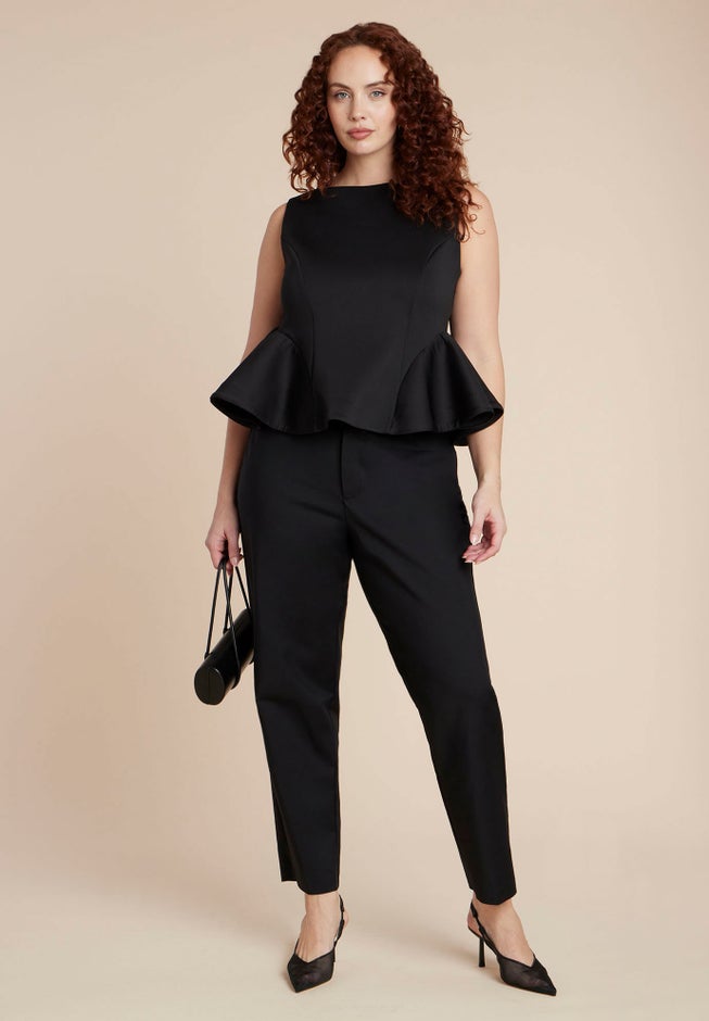  Flared Peplum Top image number 3