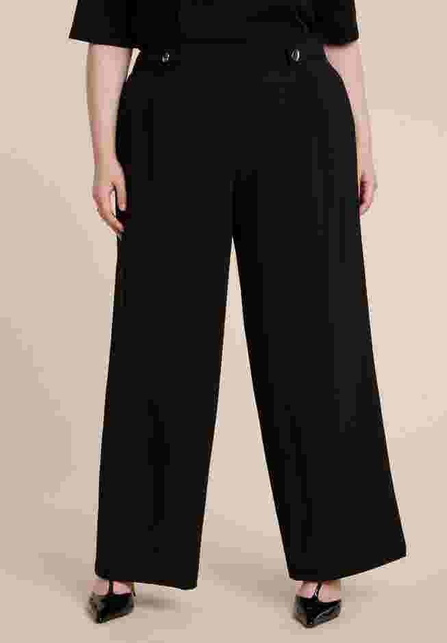Knit Trouser With Button Tab image number 1