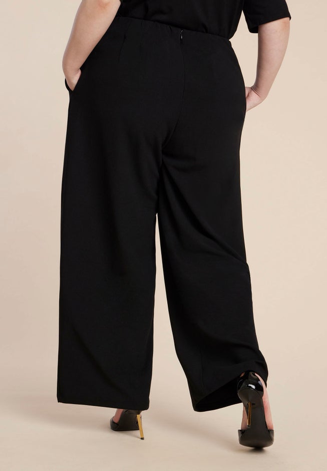 Knit Trouser With Button Tab image number 2
