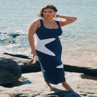 Intarsia Column Dress image number null