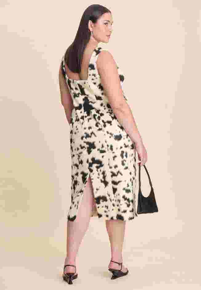 Faux Pony Hair Tank Dress image number 2