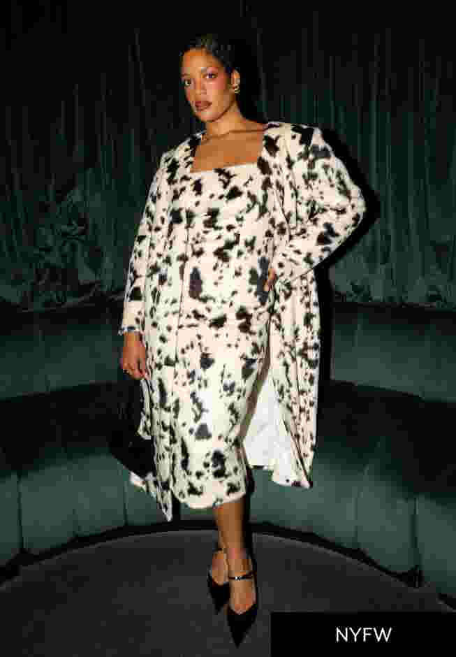 Faux Pony Hair Long Coat image number 0