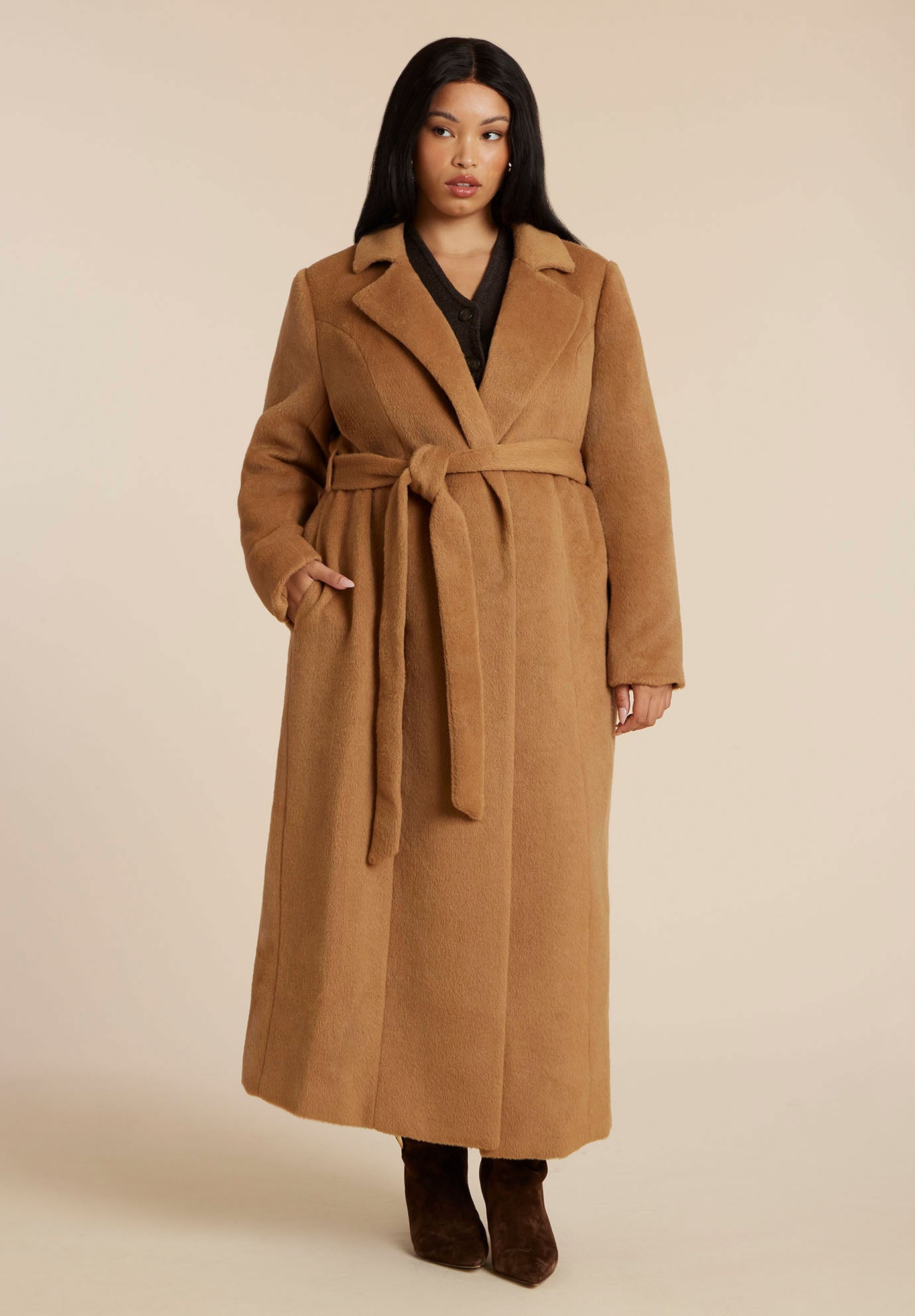 Belted Flyaway Coat image number 0