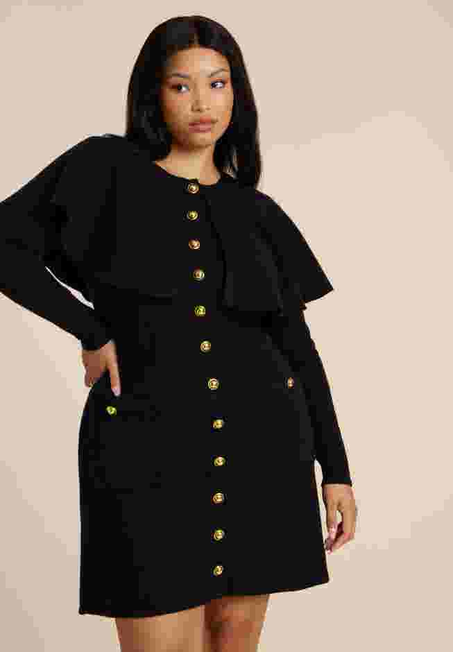 Sweater Cape Mini Dress image number 1