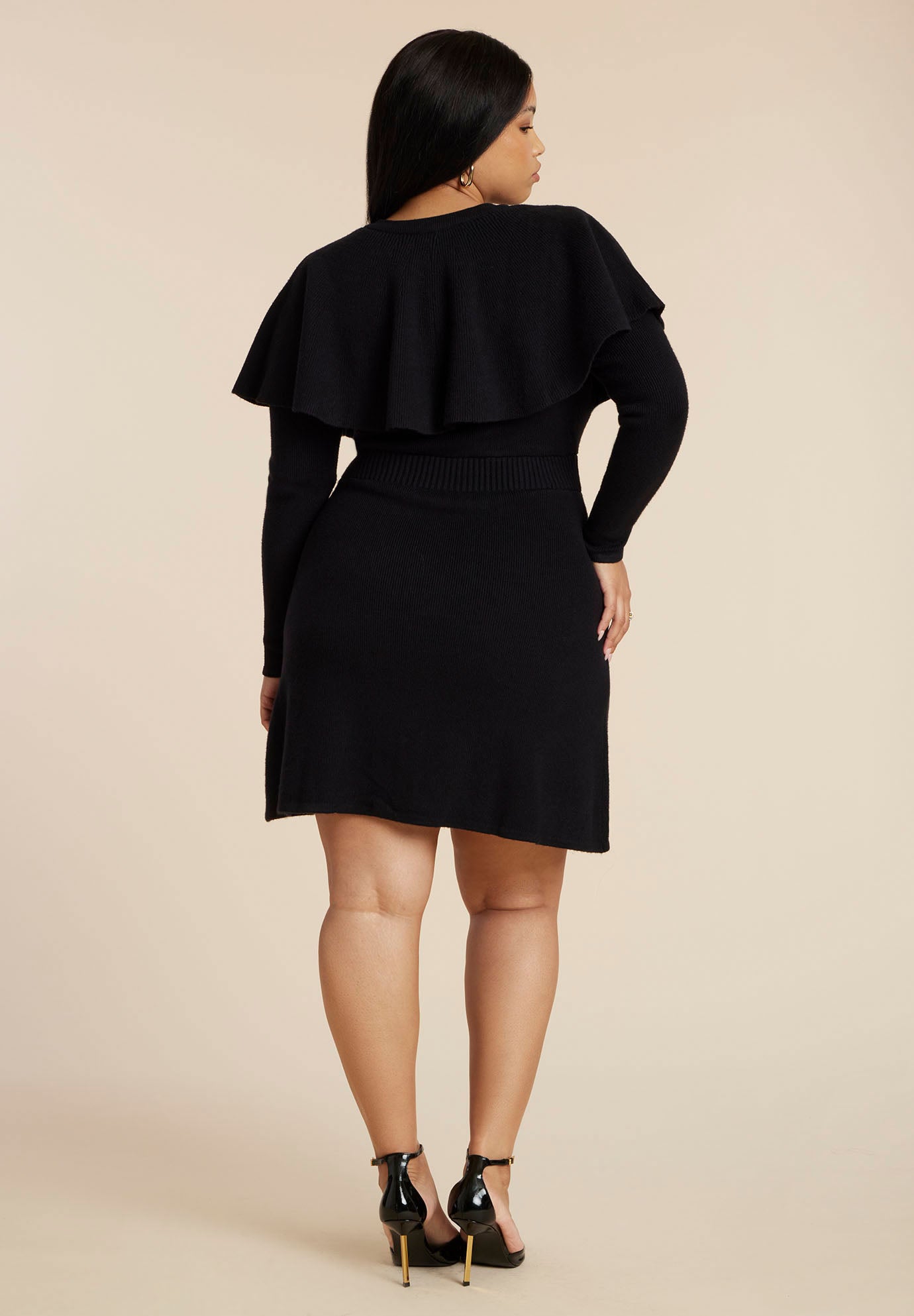 Sweater Cape Mini Dress image number 2