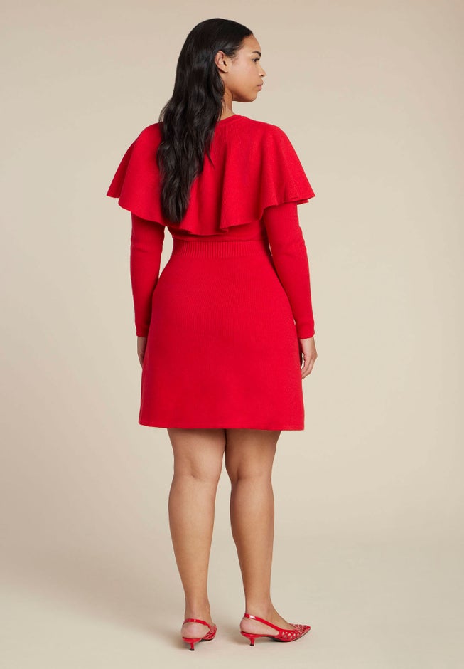 Sweater Cape Mini Dress image number 2