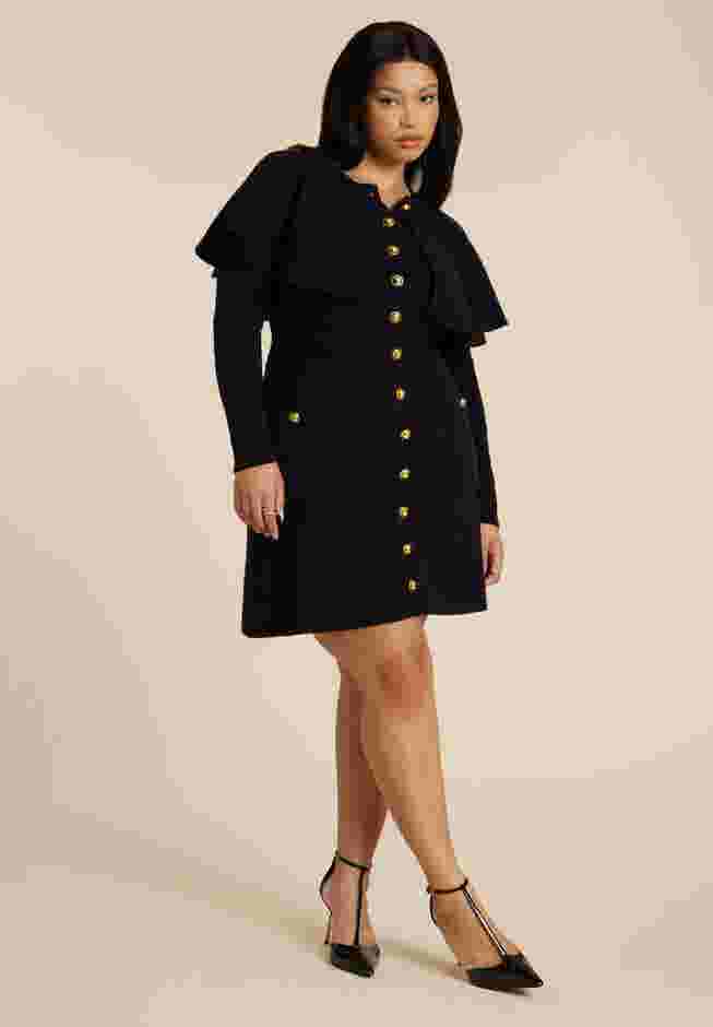 Sweater Cape Mini Dress image number 0