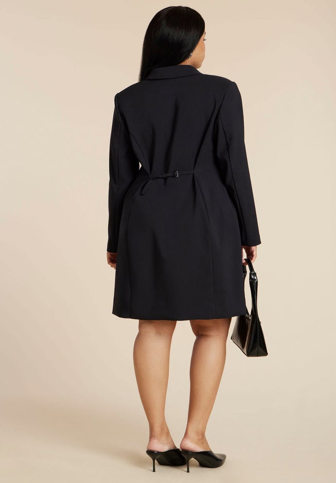 Long Sleeve Collared Mini Dress image number 3