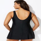 Mesh High Neck Swimdress image number null