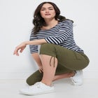 Stretch Cargo Capris by ellos® image number null