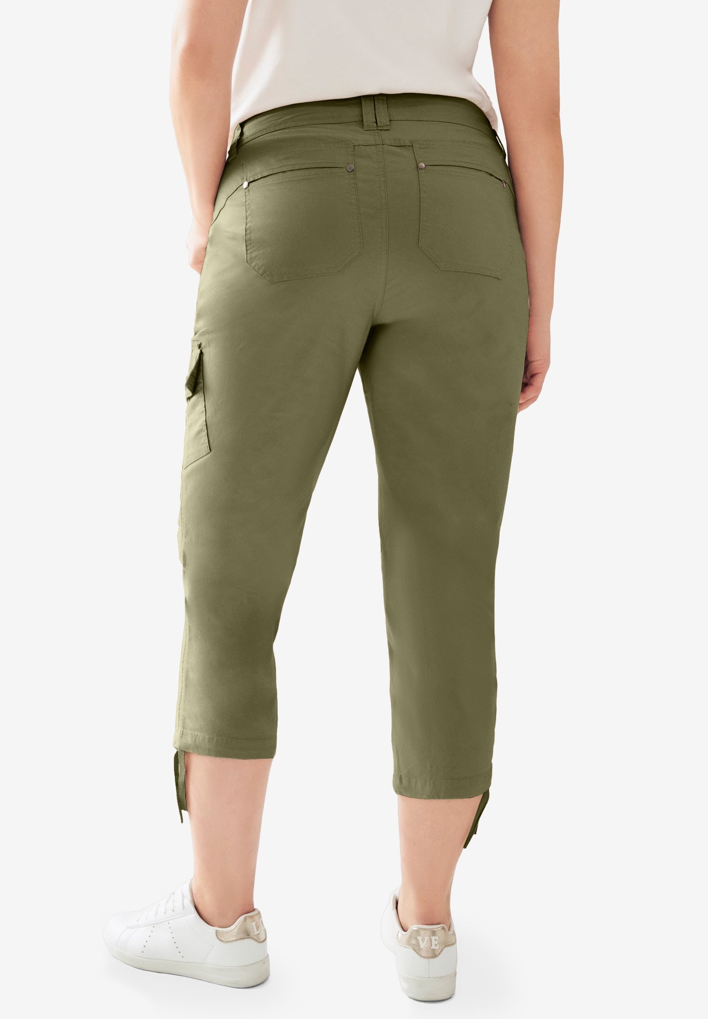Stretch Cargo Capris by ellos® image number 1