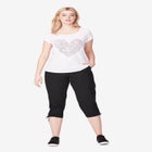 Stretch Cargo Capris by ellos® image number null