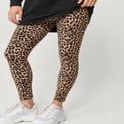 Cotton Spandex Elastic Waist Full Length Leggings image number 0