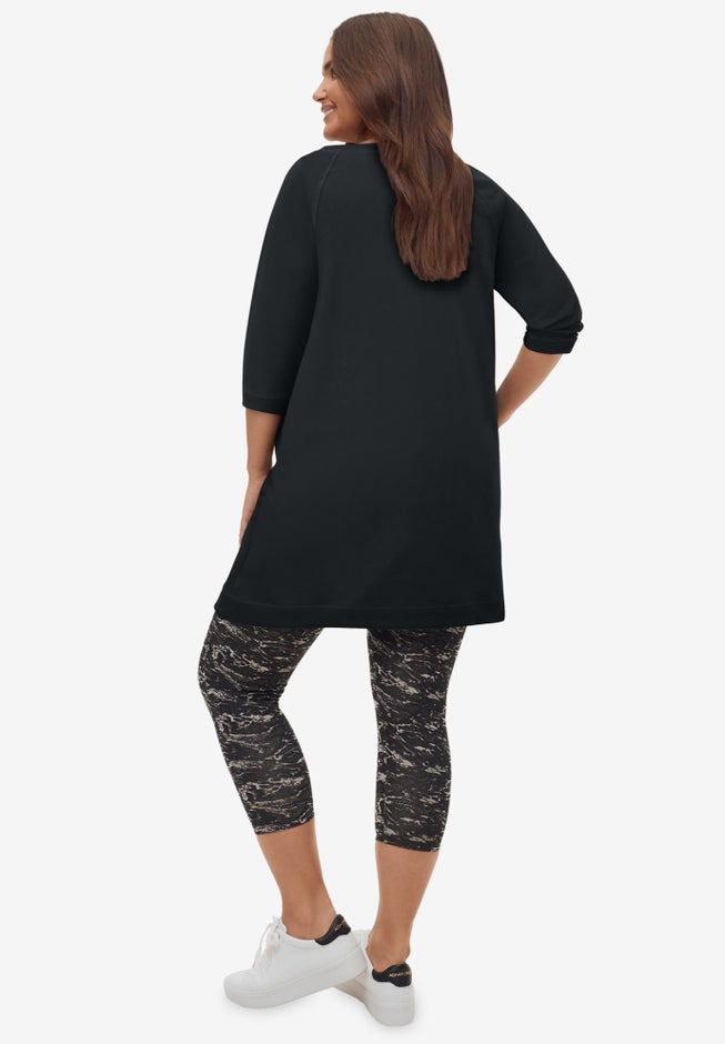 French Terry Zip Pocket Tunic image number 1