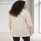 French Terry Zip Pocket Tunic image number null