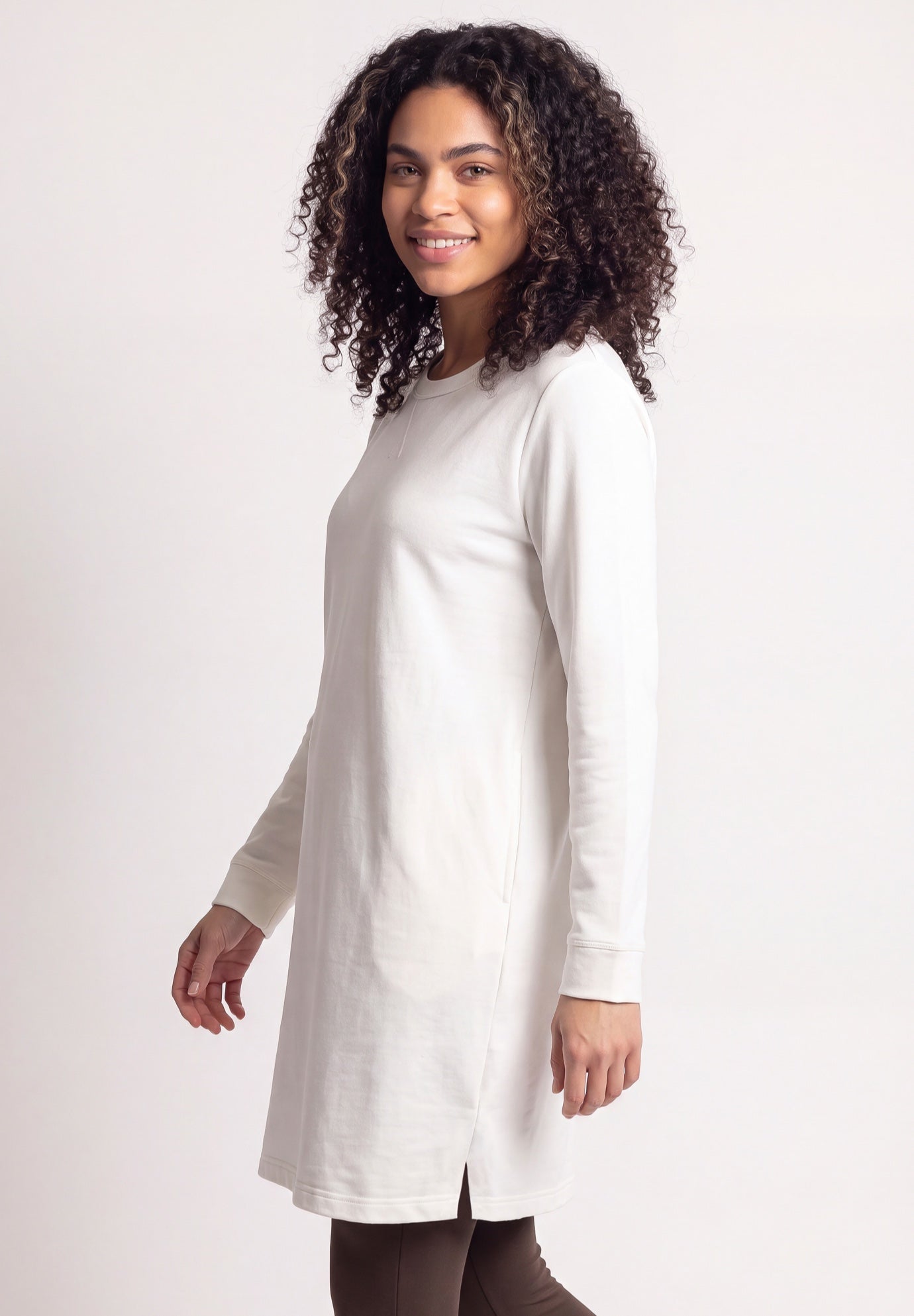 French Terry Tunic Dress image number 2