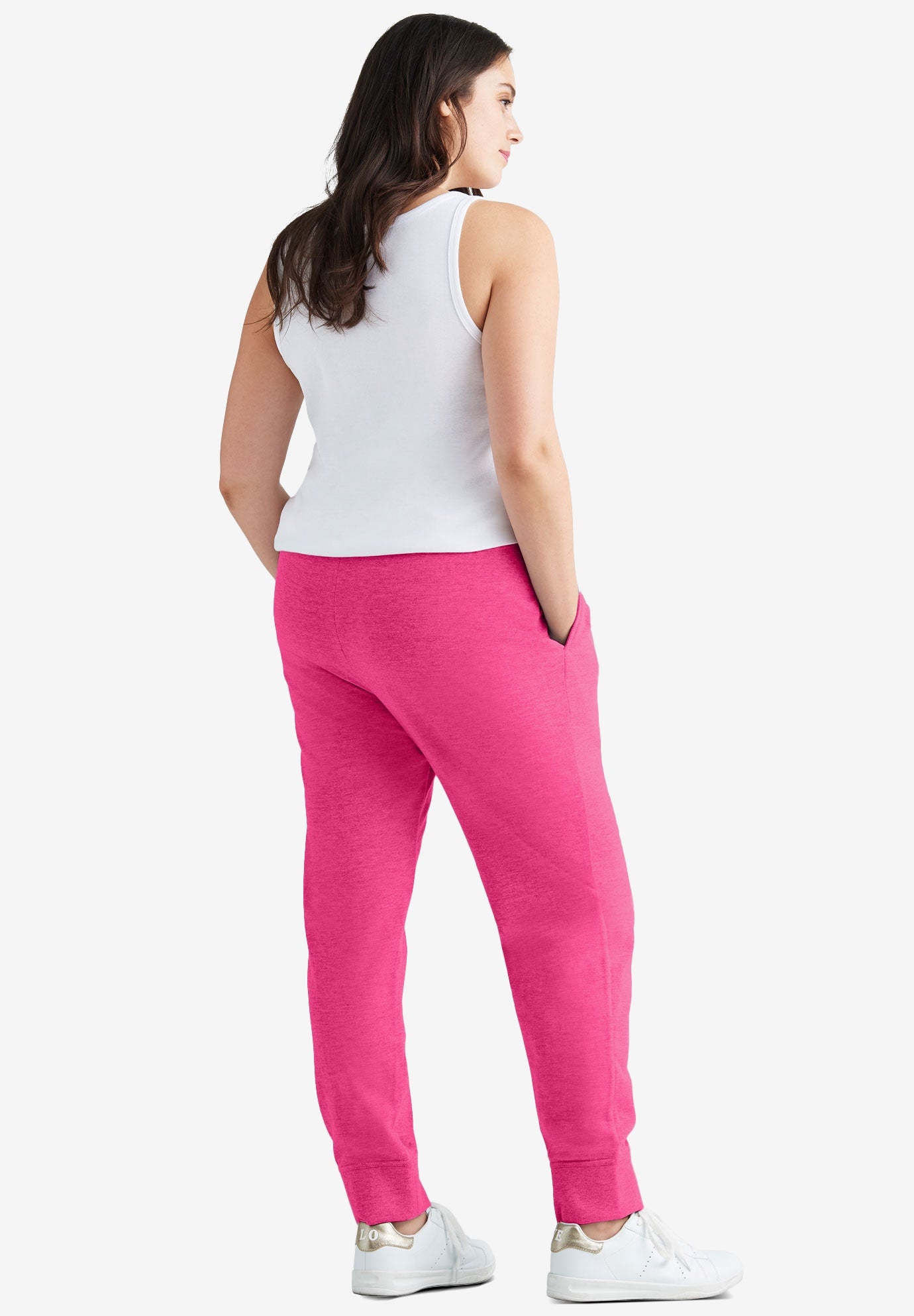 French Terry Drawstring Elastic Waistband Jogger image number 1