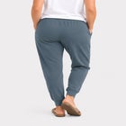 French Terry Drawstring Elastic Waistband Jogger image number null