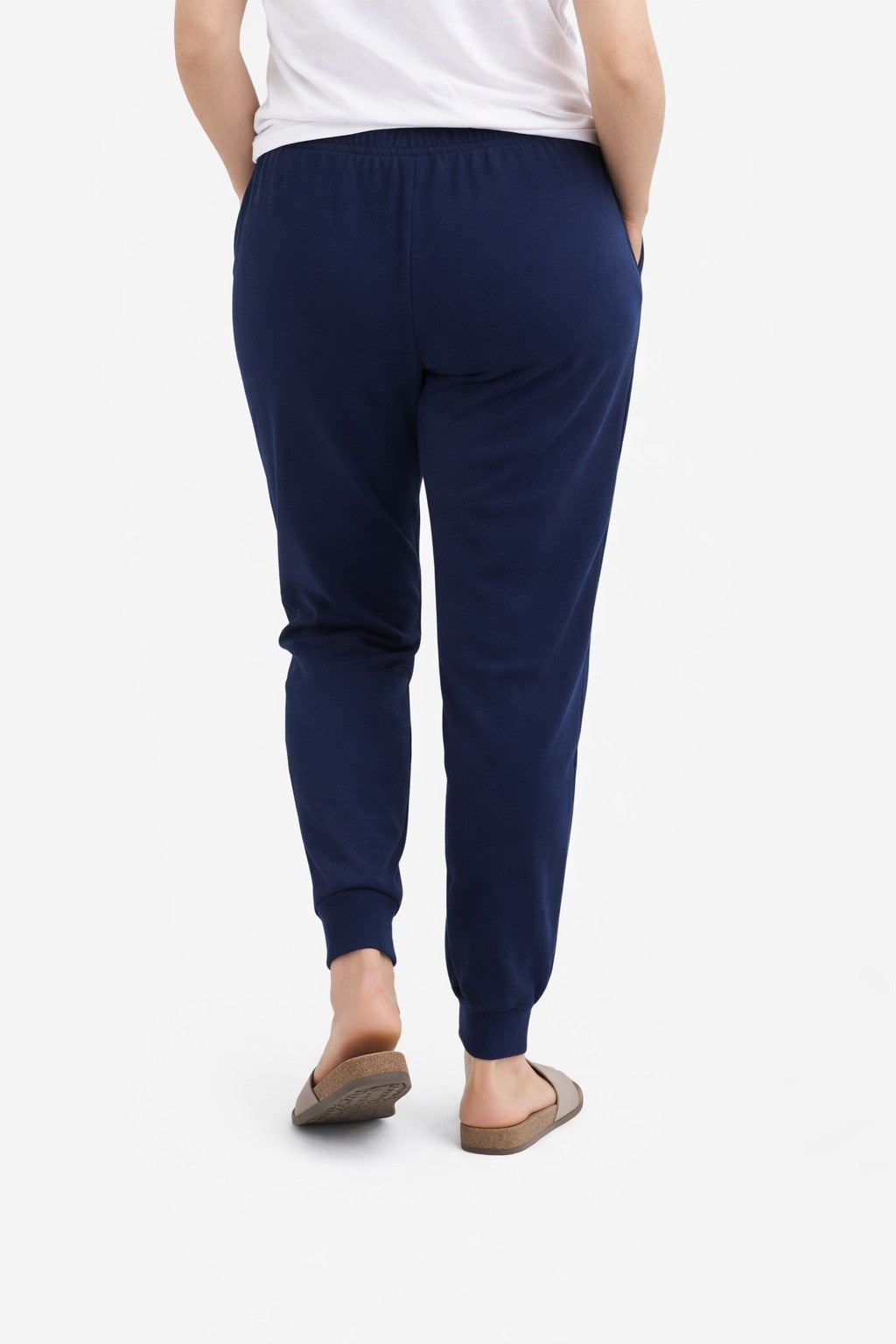 French Terry Drawstring Elastic Waistband Jogger image number 1