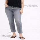 Mid-Rise Stretch 5-Pocket Relaxed Fit Boyfriend Jeans image number null