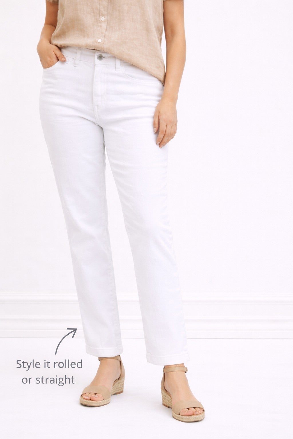 Mid-Rise Stretch 5-Pocket Relaxed Fit Boyfriend Jeans image number 2