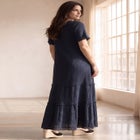 100% Cotton A-line Maxi Dress image number 1
