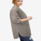 Breezy Cotton Henley Tunic image number null