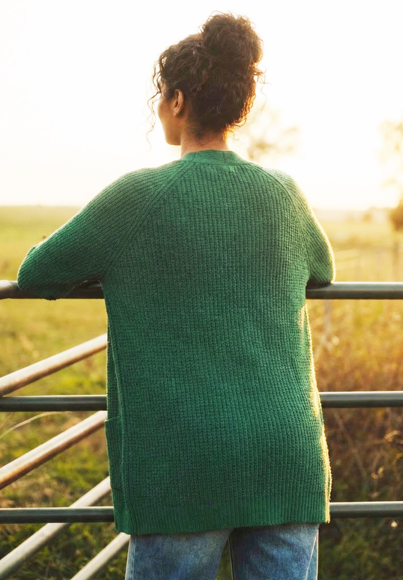 Open Front Waffle Cardigan image number 1