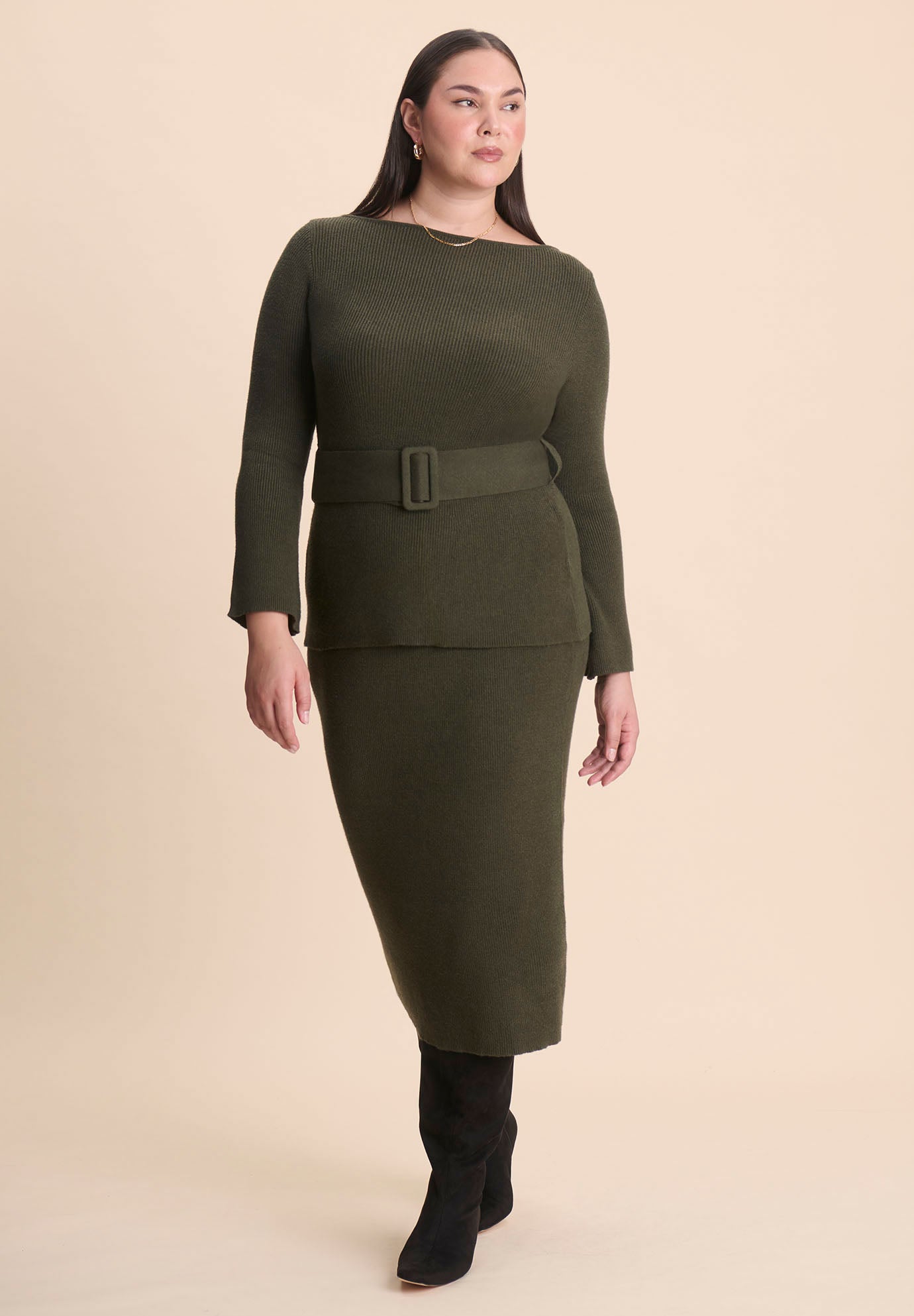 Sweater Maxi Skirt image number 2