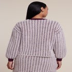 Fuzzy Intarsia Cardigan image number 1