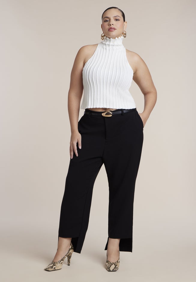 Bobble-Trim Sweater Vest image number 2