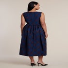 Boat Neck Flare Midi Dress image number 2
