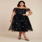 Embellished Flare Midi Dress image number null