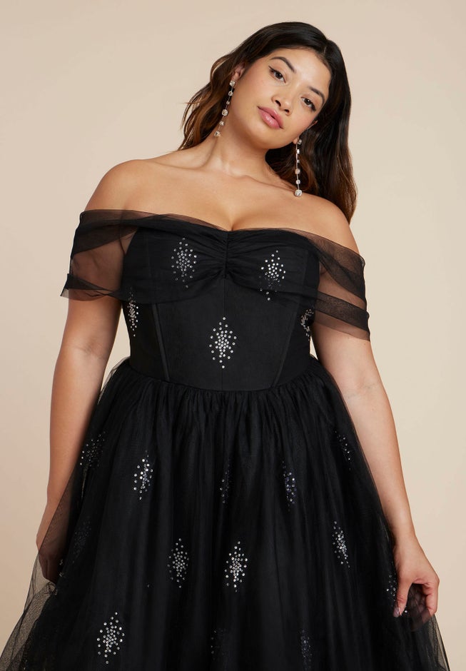 Embellished Flare Midi Dress image number 3