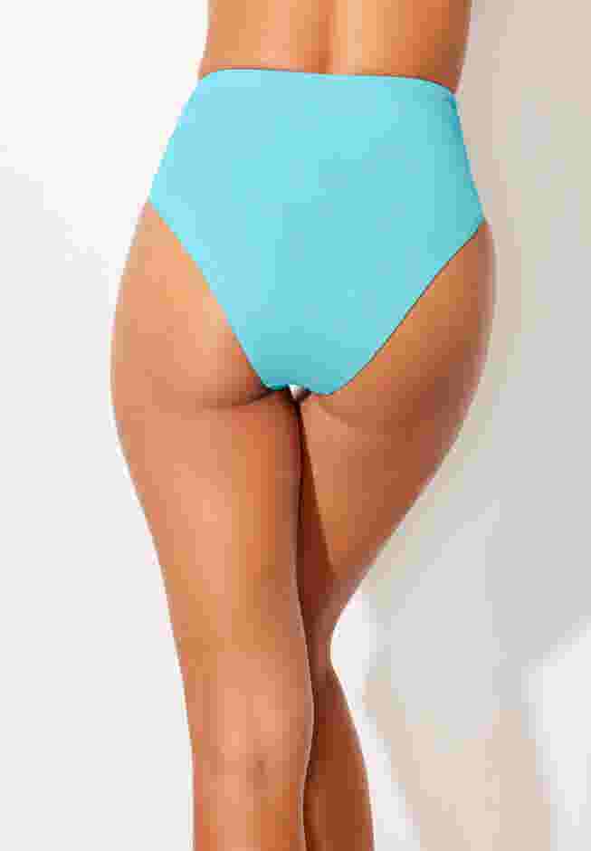 Side Shirred High Waist Swim Brief image number 1