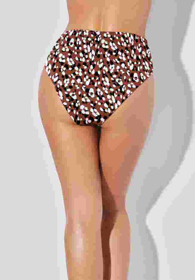 Side Shirred High Waist Swim Brief image number 1