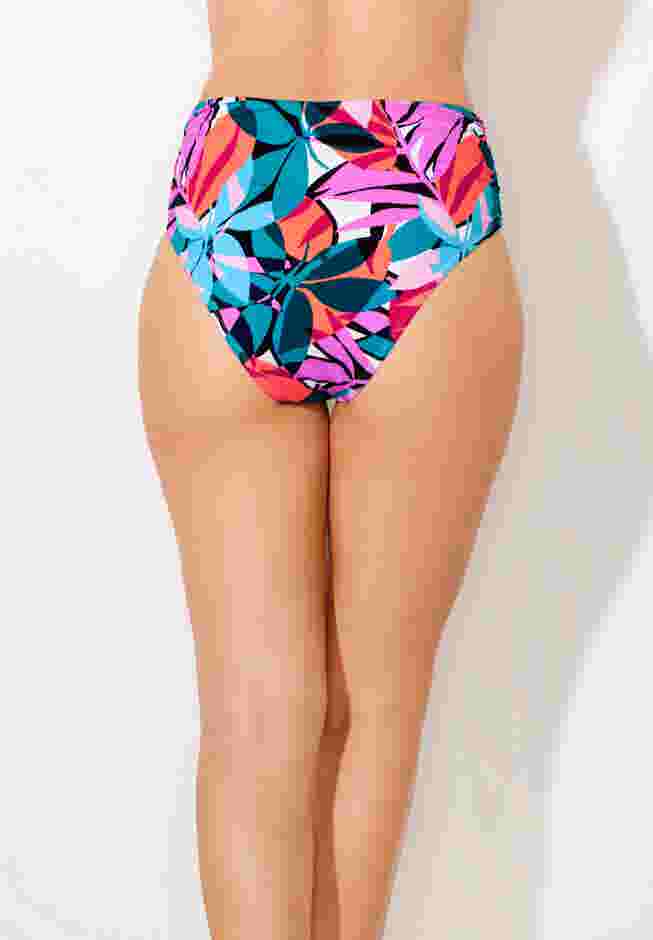 Side Shirred High Waist Swim Brief image number 1